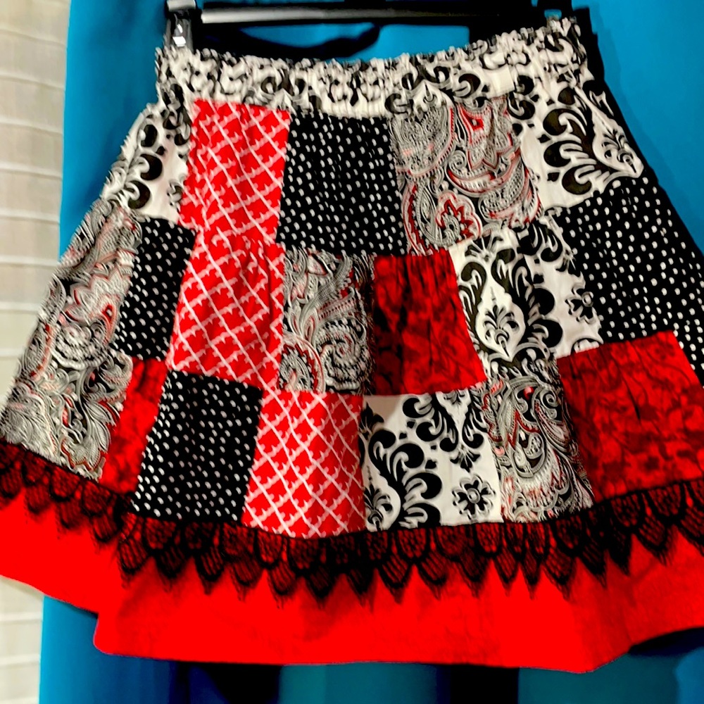 Girls Size 10/12 Hand crafted True Patchwork Skirt